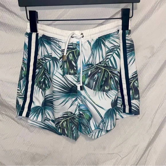 Zara Swim Trunk with Palm Leaves Detail - Picture 2 of 8